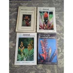 The Bromeliad Society‎ Booklet Lot Vintage 1970s Bromeliad Plant